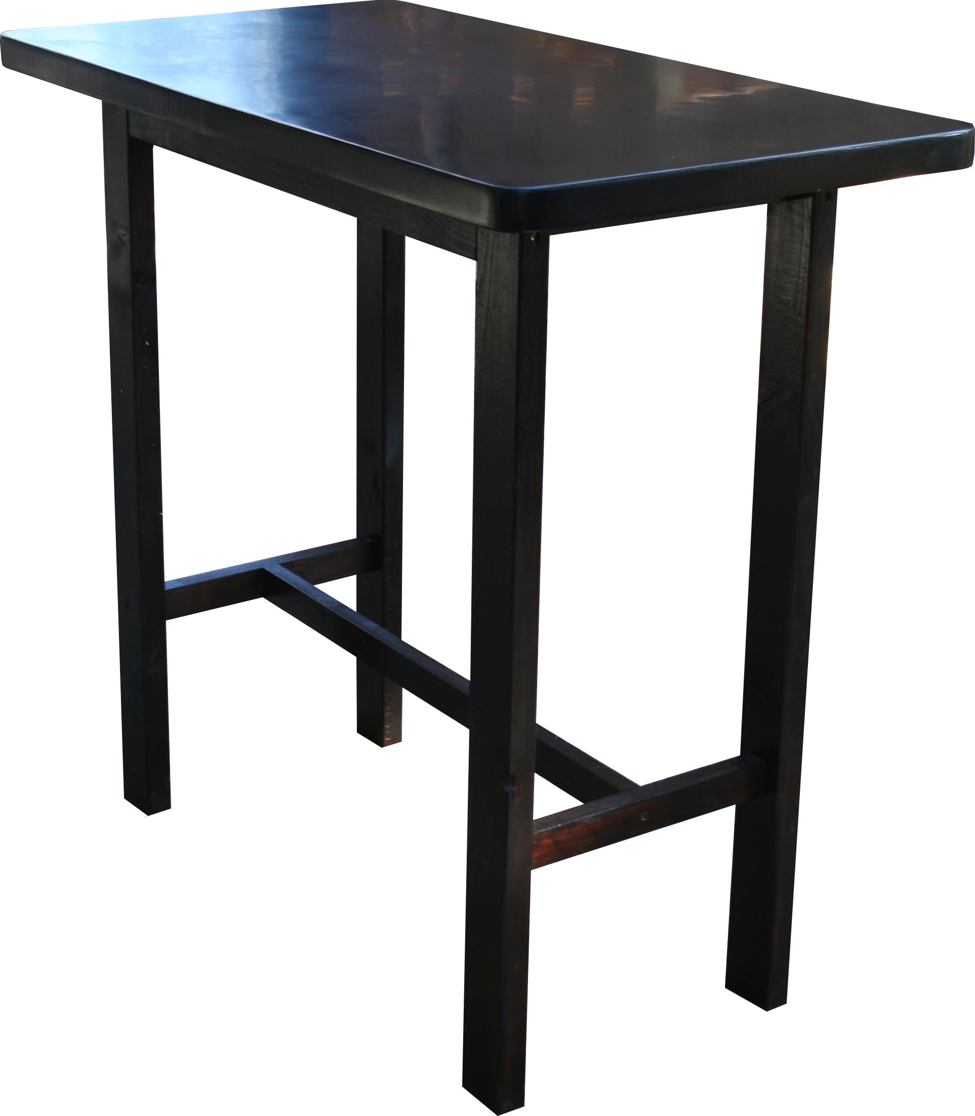 Brückentisch "hightable" Palisander, 0,65 x 1,20m